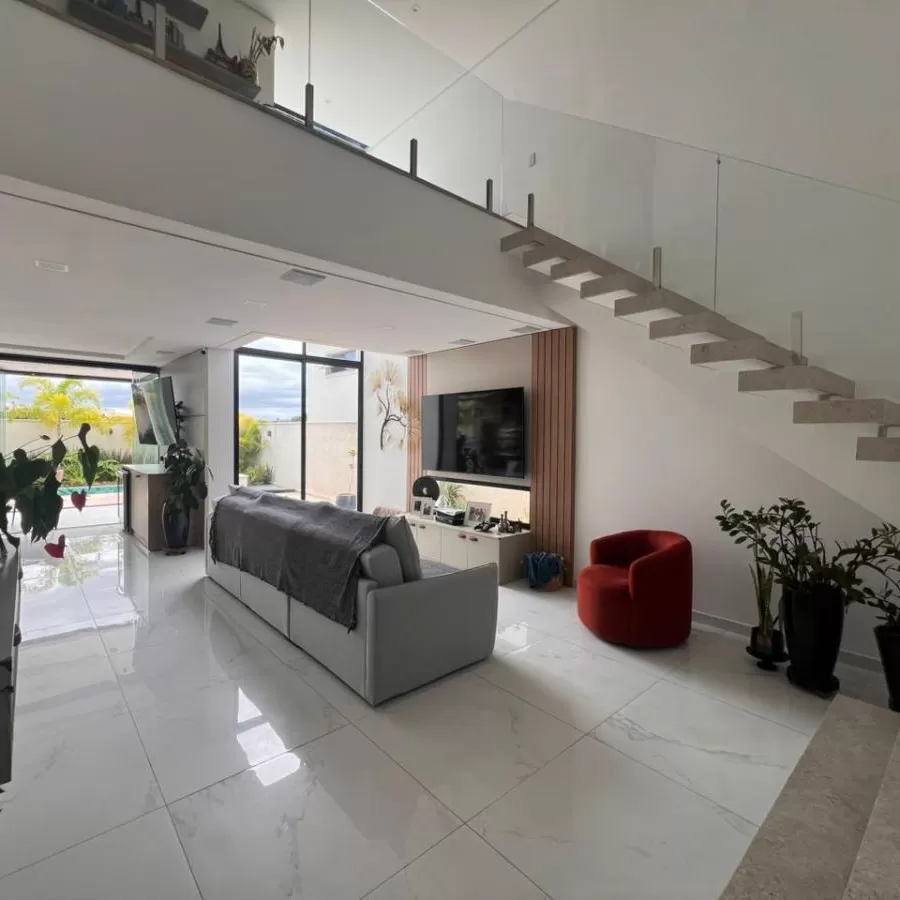 Sobrado à Venda Mobiliado com 3 suítes sendo 1 suíte master e piscina aquecida, 290m² no Condomínio Cyrela Landscape em Votorantim/SP