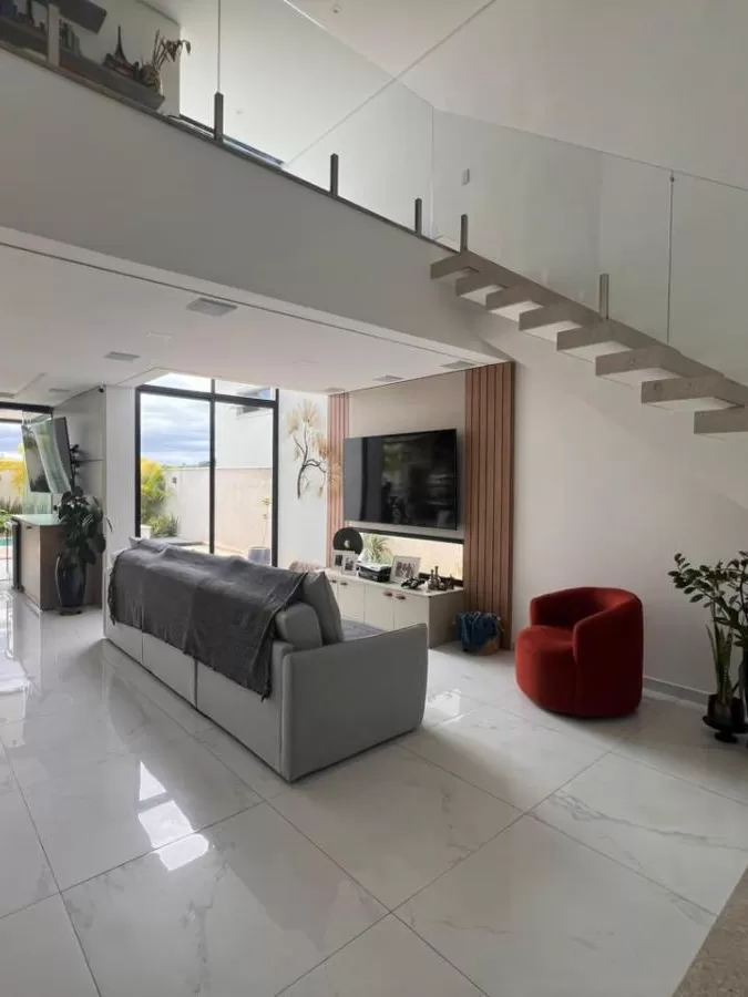 Sobrado à Venda Mobiliado com 3 suítes sendo 1 suíte master e piscina aquecida, 290m² no Condomínio Cyrela Landscape em Votorantim/SP